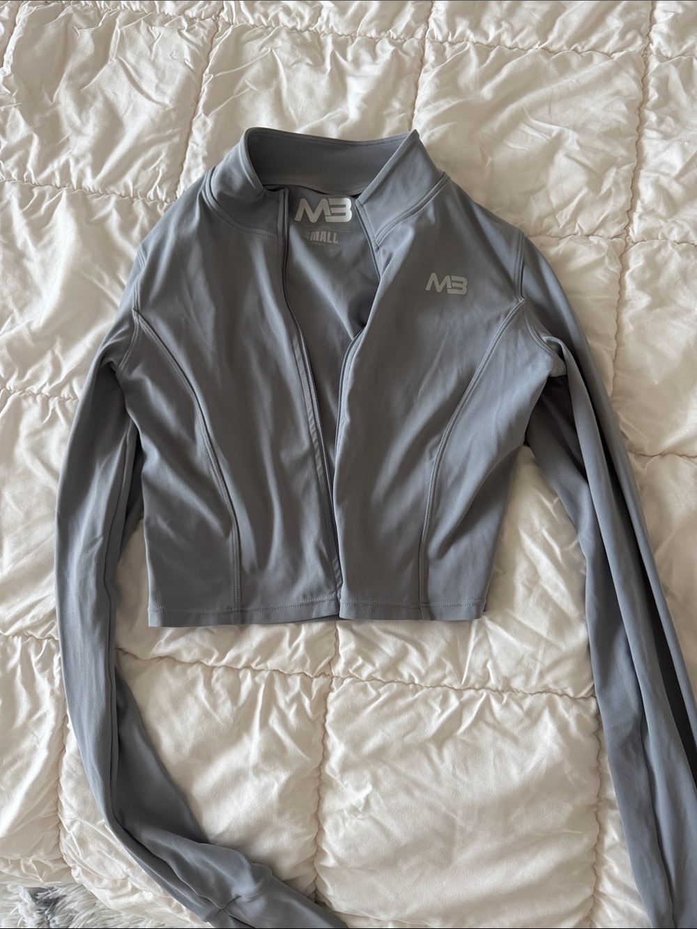 Women's Grey Cropped Jacket